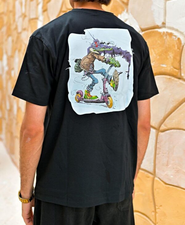 Cartoon Rider Tee - Image 4