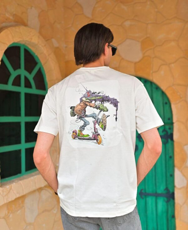 Cartoon Rider Tee - Image 5