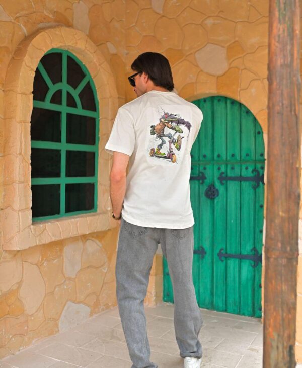 Cartoon Rider Tee - Image 7